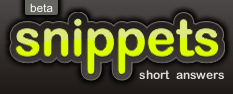 Snippets home page